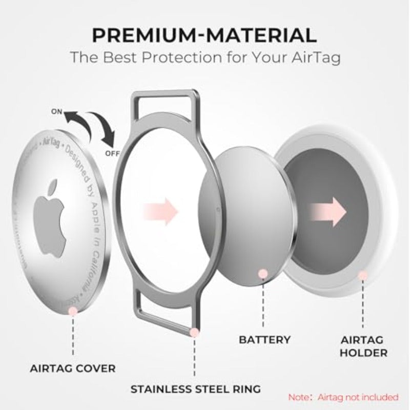 Airtag Cat Collar Breakaway Cat Tracker Collar Airtag Holder Compatible with Apple Air Tag Lightweight And Scratch Resistant Adjustable Comfortable GPS Pet Collar for Cats Kittens Pink