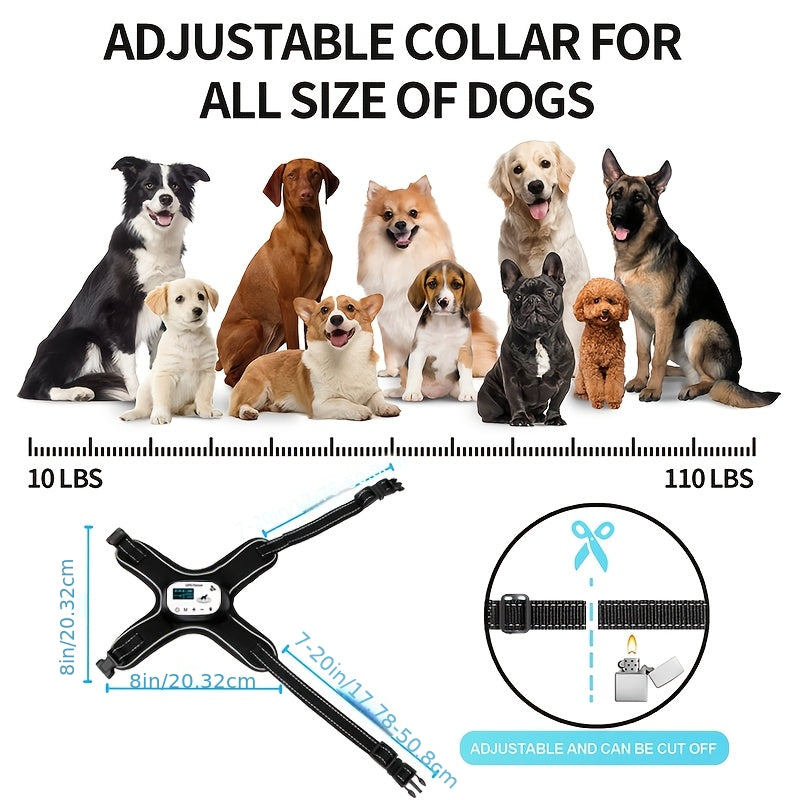 Wireless Dog Fence, GPS Tracking System with Adjustable Static Shock, Beep and Vibration Modes, Suitable for Small, Medium, and Large Dogs, Collar Included, for 1 Dog 10-45 lbs