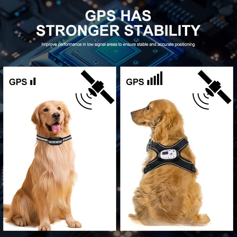 Wireless Dog Fence, GPS Tracking System with Adjustable Static Shock, Beep and Vibration Modes, Suitable for Small, Medium, and Large Dogs, Collar Included, for 1 Dog 10-45 lbs