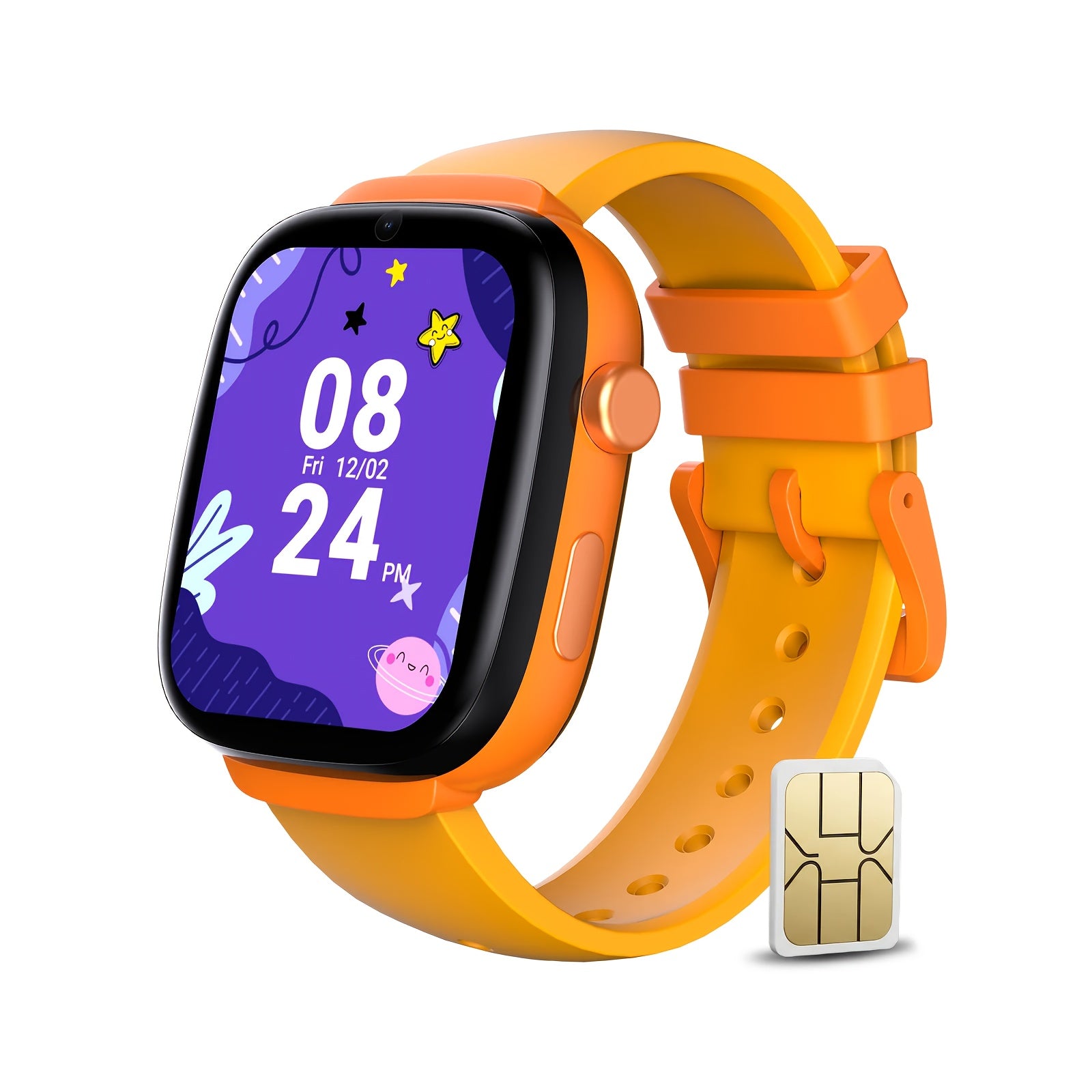 Kids Smart Watch with Pre-installed SIM, 4G GPS Smartwatch for Kids, Video Call, SOS, School Mode, Parental Controls, Designed for Daily Use, US Version